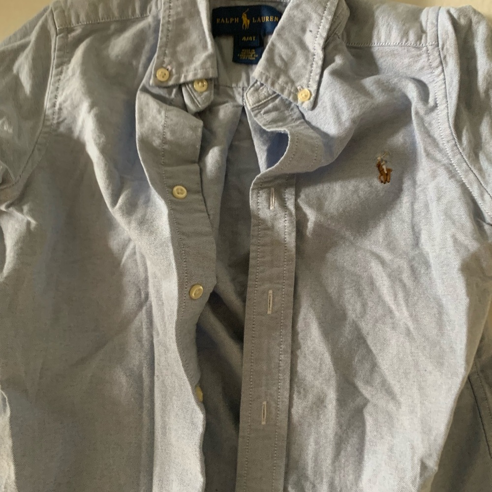 Ralph Lauren Blue Casual Button Down Shirt